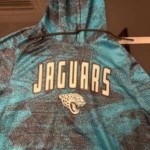 NFL Jaguars Teal and Black Hoodie